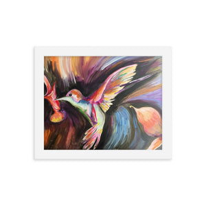 Framed Hummingbird Print