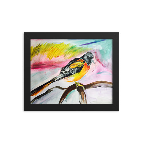 Framed Bird Print