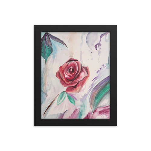 Framed Rose Print