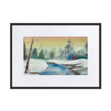 Load image into Gallery viewer, Winter Wonderland Matte Paper Framed Poster With Mat