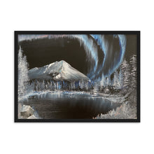 Load image into Gallery viewer, Black Winter Night Framed Print