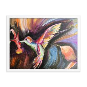 Framed Hummingbird Print