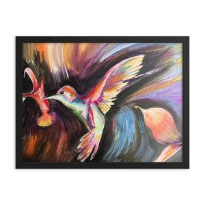 Framed Hummingbird Print