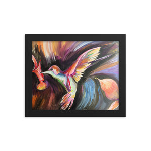 Framed Hummingbird Print