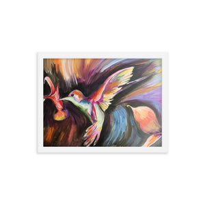 Framed Hummingbird Print