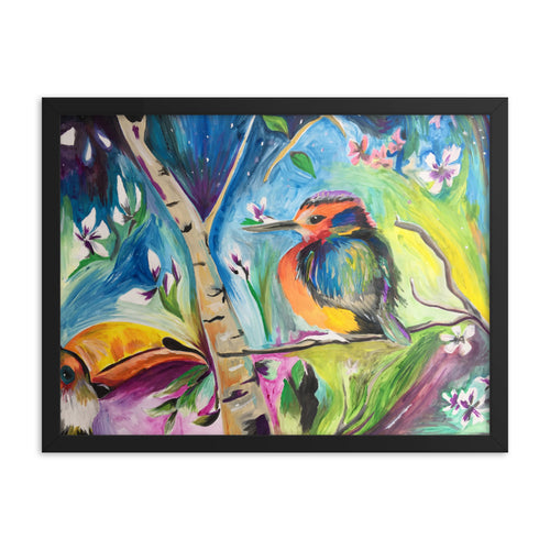 Framed Birds in Heaven Print