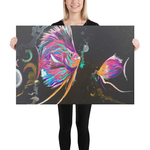 Canvas Print Hot Pink Fish