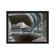 Load image into Gallery viewer, Black Winter Night Framed Print