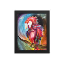 Load image into Gallery viewer, Framed Red Parrot Print