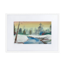 Load image into Gallery viewer, Winter Wonderland Matte Paper Framed Poster With Mat