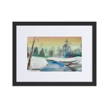 Load image into Gallery viewer, Winter Wonderland Matte Paper Framed Poster With Mat