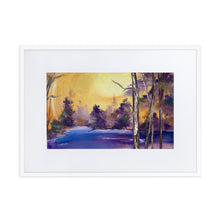 Load image into Gallery viewer, Purple Lake Framed