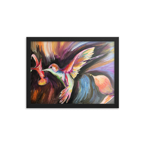 Framed Hummingbird Print